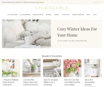 Stonegableblog.com(Helping you create a beautiful home) Screenshot