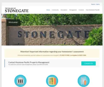 Stonegatehome.org(Stonegate Village Community Association) Screenshot