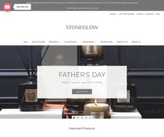 Stoneglowcandles.co.uk(Scented Candles and Reed Diffusers manufactured in the UK) Screenshot