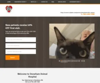 Stonehamanimalhospital.com(Stoneham Animal Hospital) Screenshot