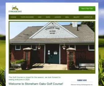 Stonehamoaks.com(Stoneham Oaks Golf Course) Screenshot