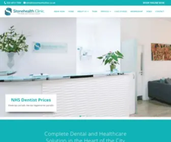 Stonehealthclinic.co.uk(The medical and dental center) Screenshot