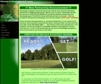 Stonehedgegolf.com(Stonehedge Golf Course) Screenshot