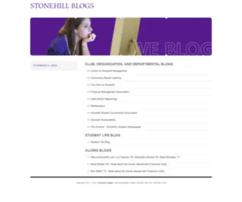 Stonehillblogs.org(Stonehil Blogs) Screenshot