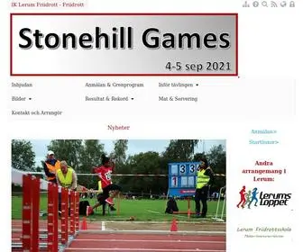 Stonehillgames.se(Lerum Friidrott) Screenshot