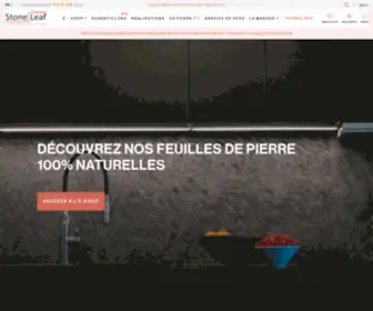 Stoneleaf.fr(Createur de feuilles de pierre 100% naturelles) Screenshot