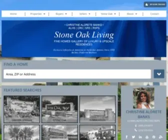 Stoneoakliving.com(Stone Oak TX Real Estate) Screenshot