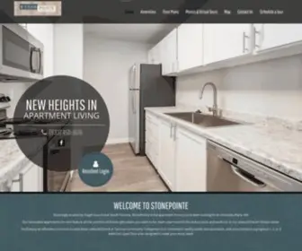 Stonepointeliving.com(Apartments in University Place) Screenshot