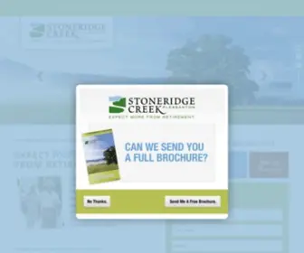Stoneridgecreek.com(Active Senior Living Retirement Community Pleasanton) Screenshot