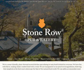 Stoneroweatery.com(Stone Row Pub & Eatery) Screenshot