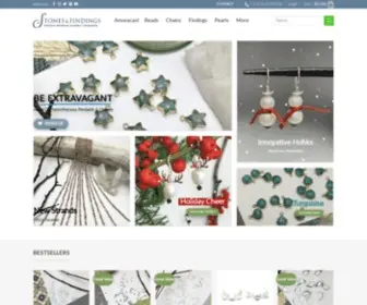 Stonesandfindings.com(Premium Wholesale Jewellery Components) Screenshot