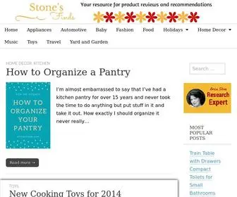 Stonesfinds.com(Products I love for home) Screenshot