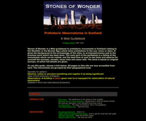 Stonesofwonder.com(Stones of Wonder) Screenshot