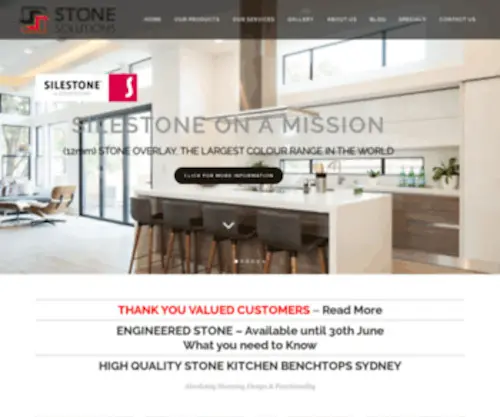 Stonesolutionssydney.com.au(Stone Kitchen Benchtops Sydney) Screenshot