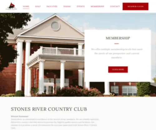 Stonesrivercc.org(Stones River Country Club) Screenshot