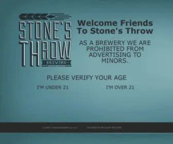 Stonesthrowbeer.com(Stone’s Throw Brewing) Screenshot