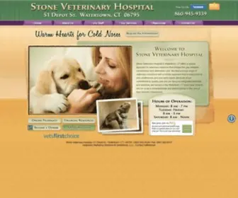 Stonevet.com(Stone Veterinary Hospital) Screenshot