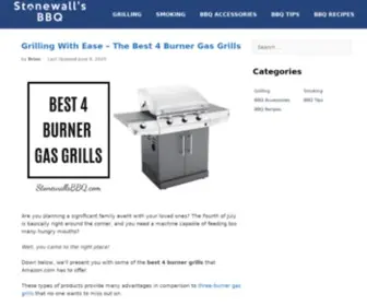 Stonewallsbbq.com(Savoury Table) Screenshot