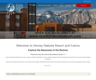 Stoneynakodaresort.com(Kananaskis Hotels) Screenshot