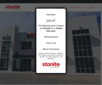 Stonitesurfaces.com(Stonite Surfaces) Screenshot