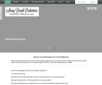 Stonybrookpediatrics.com(Pediatrician Near You In Geneseo & Dansville) Screenshot