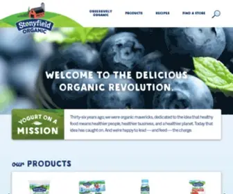 Stonyfield.com(Stonyfield Organic Yogurt) Screenshot