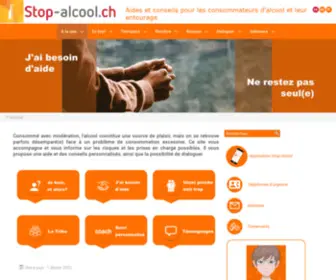 Stop-Alcool.ch(Tout sur l'alcool Cette section présente des informations sur l'alcool en tant que substance) Screenshot