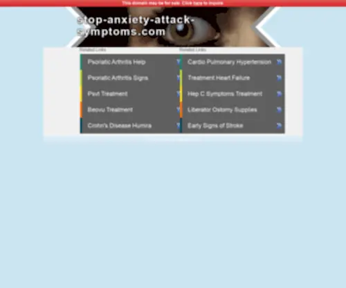 Stop-Anxiety-Attack-SYMptoms.com(Stop Anxiety Attack SYMptoms) Screenshot