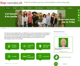 Stop-Cannabis.ch(Bienvenue sur le nouveau site) Screenshot