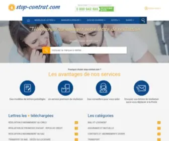 Stop-Contrat.com(Résiliation) Screenshot