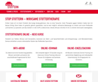 Stop-Stottern.de(Diese Stottertherapie hilft seit 1996) Screenshot