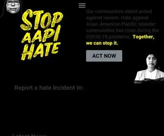Stopaapihate.org(Who we are stop aapi hate) Screenshot