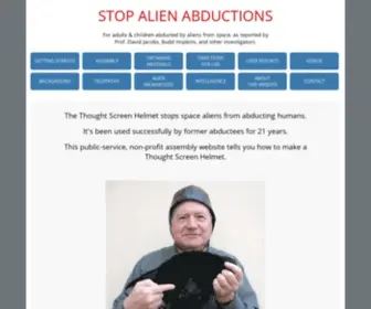 Stopabductions.com(Stop Alien Abductions) Screenshot