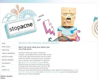 Stopacne.com(Acne Treatments To Stop Acne) Screenshot