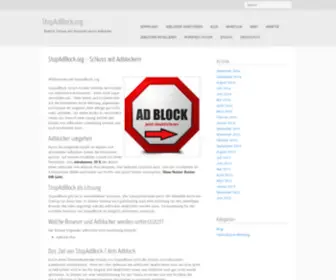Stopadblock.org(Adblocker installieren) Screenshot