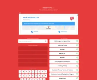 Stopanswers.com(Stop Game Answers) Screenshot