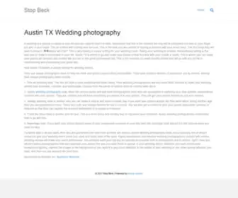 Stopbeck.com(Austin TX Wedding photography) Screenshot