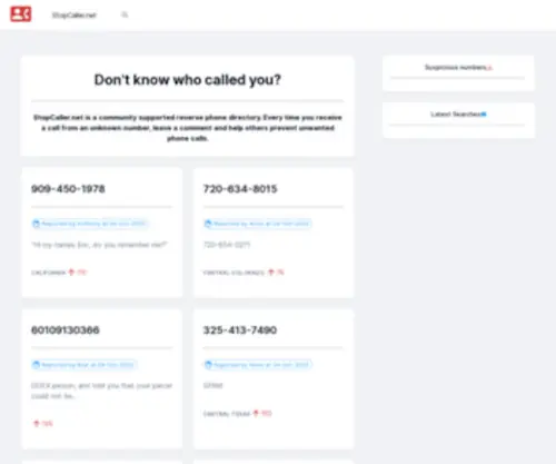 Stopcaller.net(Number) Screenshot
