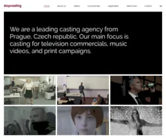 Stopcasting.com(We are a leading casting agency from Prague) Screenshot