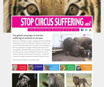 Stopcircussuffering.com(Stop Circus Suffering) Screenshot