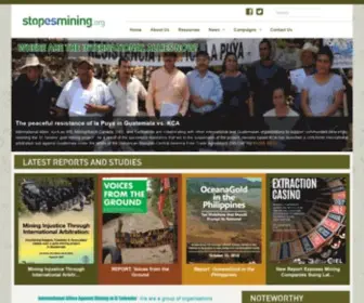 Stopesmining.org(International Allies) Screenshot