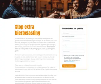 Stopextrabierbelasting.nl(Stopextrabierbelasting) Screenshot