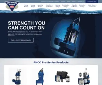 Stopflooding.com(PHCC Pro Series Sump Pumps) Screenshot