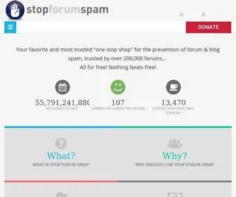 Stopforumspam.com(Stopforumspam) Screenshot