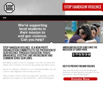 Stophandgunviolence.org(Stop Handgun Violence) Screenshot