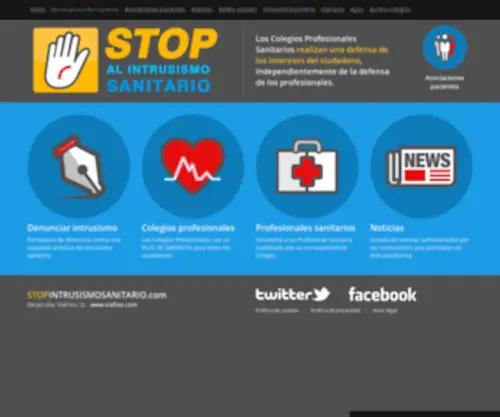 Stopintrusismosanitario.com(STOP AL INTRUSISMO SANITARIO) Screenshot