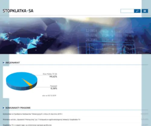 Stopklatka-SA.pl(Stopklatka S.A. – spółka notowana na ASO NewConnect) Screenshot