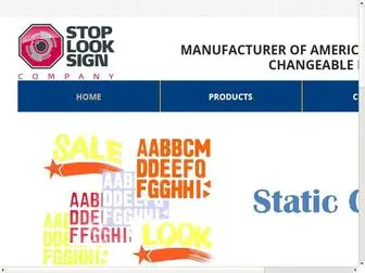 Stoplooksign.com(Stop Look Sign Company) Screenshot