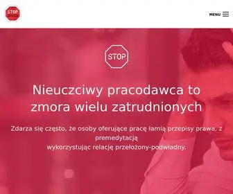 Stopnieuczciwympracodawcom.pl(Strona główna) Screenshot