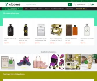 Stopone.com(Shop Online At) Screenshot